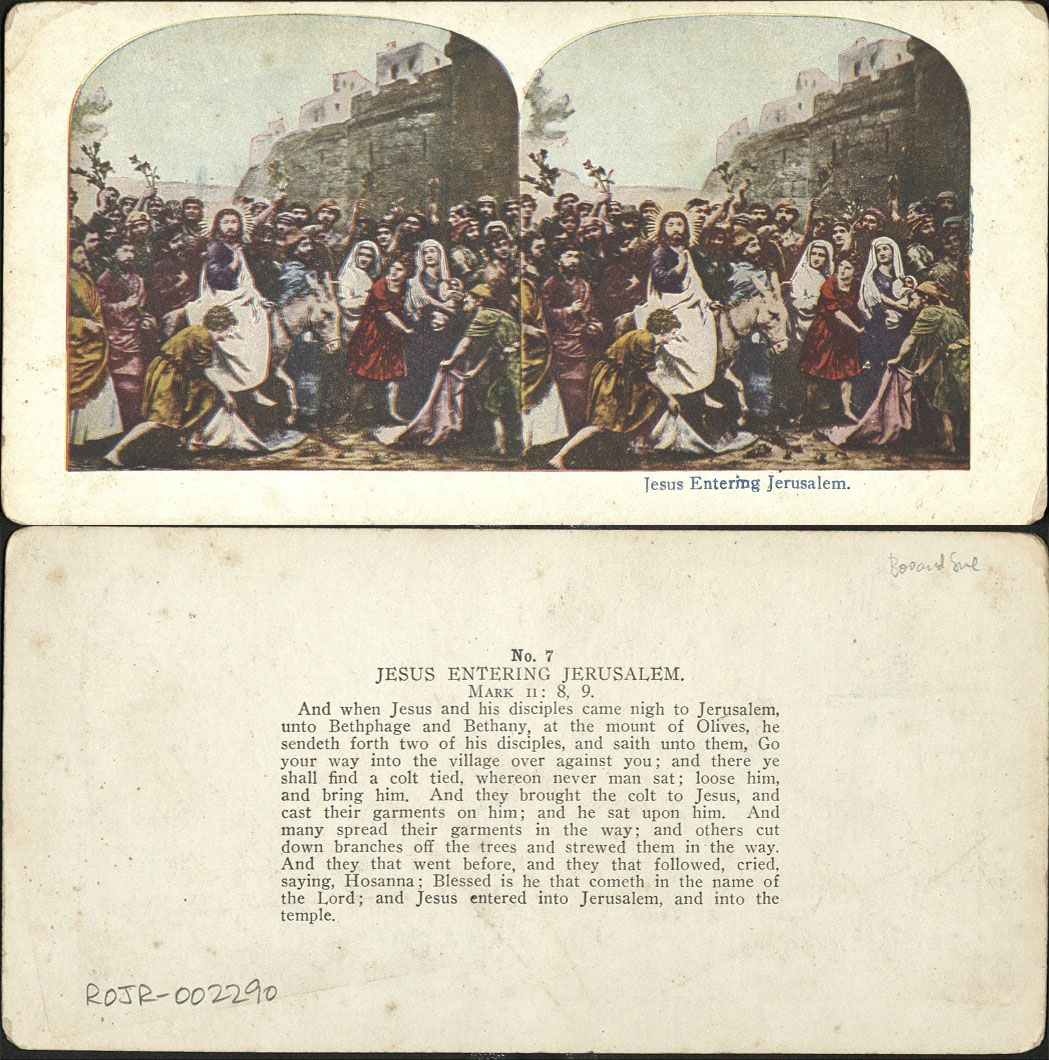 Jesus Entering Jerusalem.